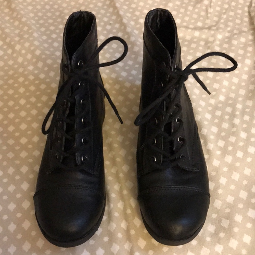 Forever 21 short combat boots